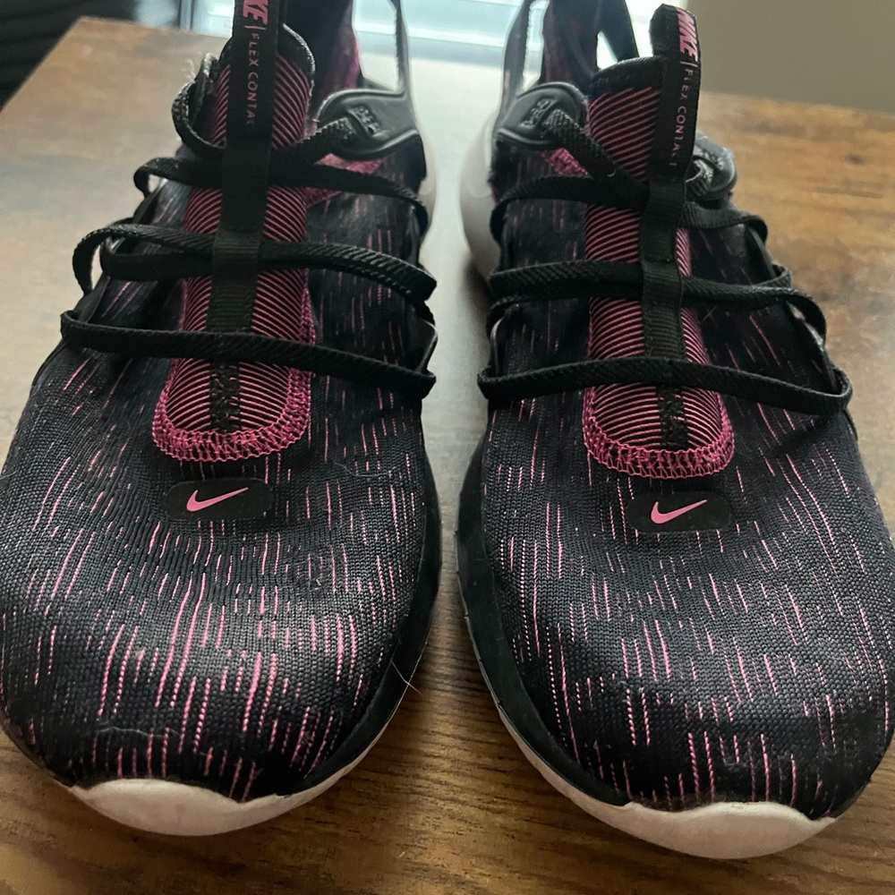 Nike Black and Pink Running Sneakers